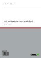 Produktbild: Erhalt und Pflege der bayerischen Kulturlandschaft