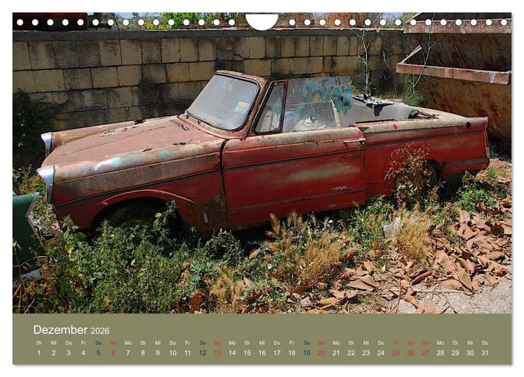 Produktbild: Alte Autos aus Europa (Wandkalender 2026 DIN A4 quer), CALVENDO Monatskalender