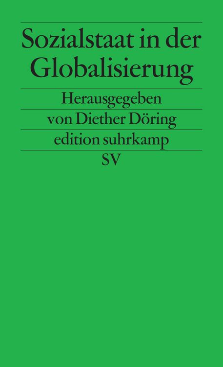 Produktbild: Sozialstaat in der Globalisierung