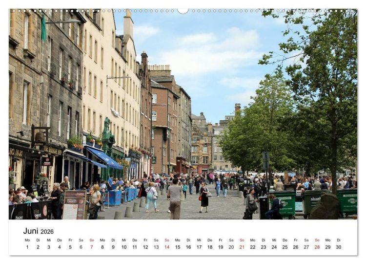 Produktbild: Schottlands Hauptstadt Edinburgh (Wandkalender 2026 DIN A2 quer), CALVENDO Monatskalender