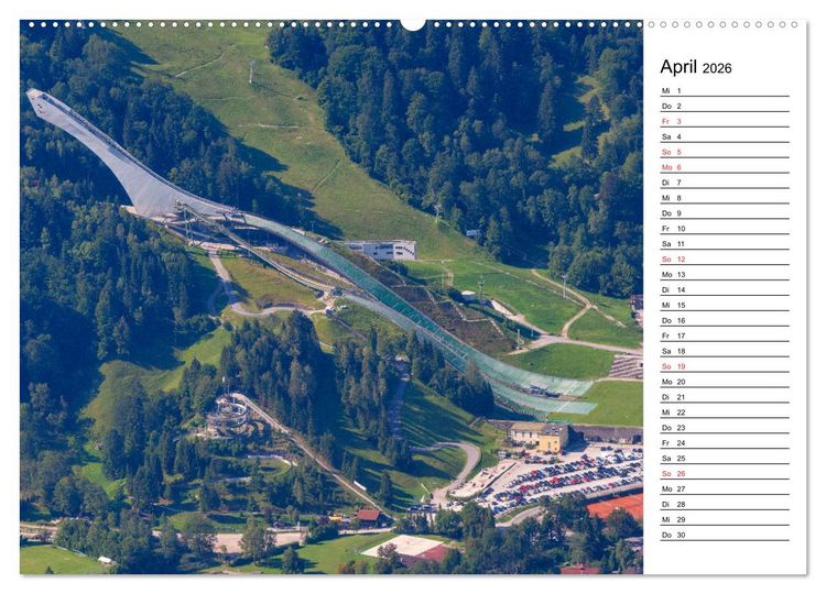 Produktbild: Garmisch-Partenkirchen - Bayerischer Charme im Werdenfelser Land (Wandkalender 2026 DIN A2 quer), CALVENDO Monatskalender