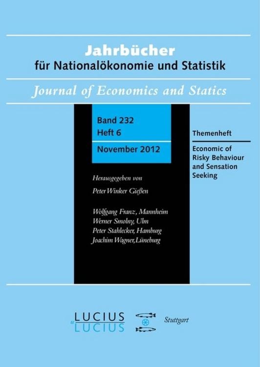 Produktbild: Economics of Risky Behavior and Sensation Seeking