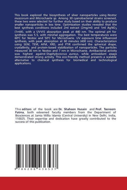 Produktbild: Green Synthesis of Silver Nanoparticles: Methods and Applications
