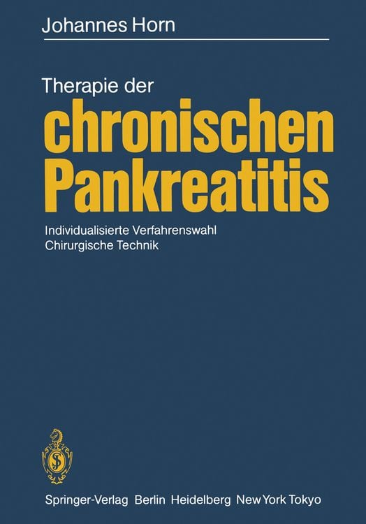 Produktbild: Therapie der chronischen Pankreatitis