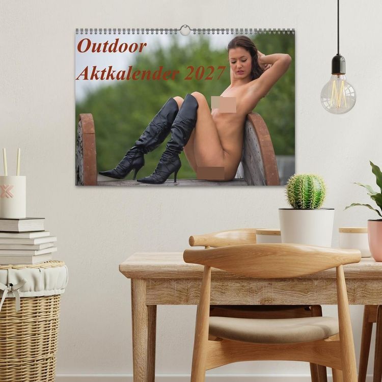 Produktbild: Outdoor Aktkalender 2027 (Wandkalender 2027 DIN A3 quer), CALVENDO Monatskalender