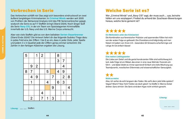 Produktbild: TV- und Streaming-Serien I Wissen in R&auml;tseln