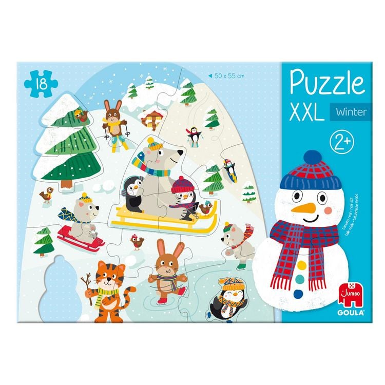 Produktbild: Goula 1110100490 - XXL Winter Puzzle, 18 Teile
