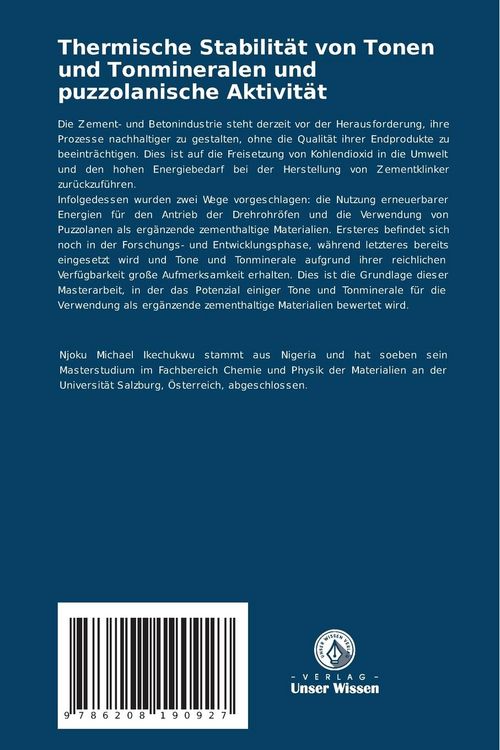 Produktbild: Thermische Stabilit&auml;t von Tonen und Tonmineralen und puzzolanische Aktivit&auml;t