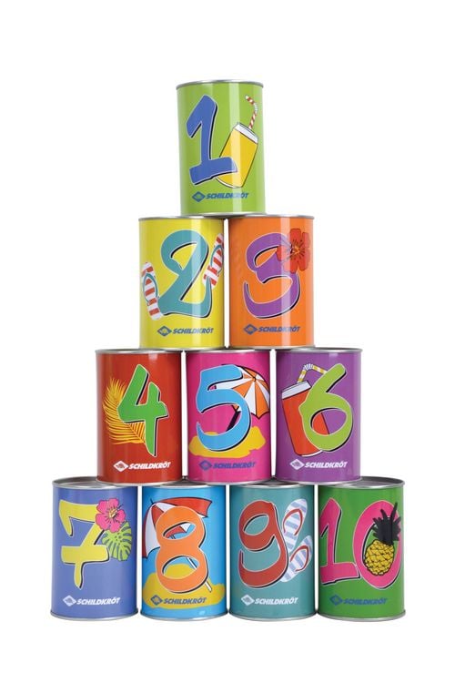 Produktbild: SCHILDKR&Ouml;T Dosenwurfspiel, Set 10 Dosen