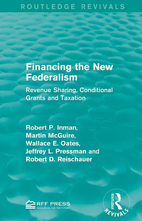 Produktbild: Financing the New Federalism
