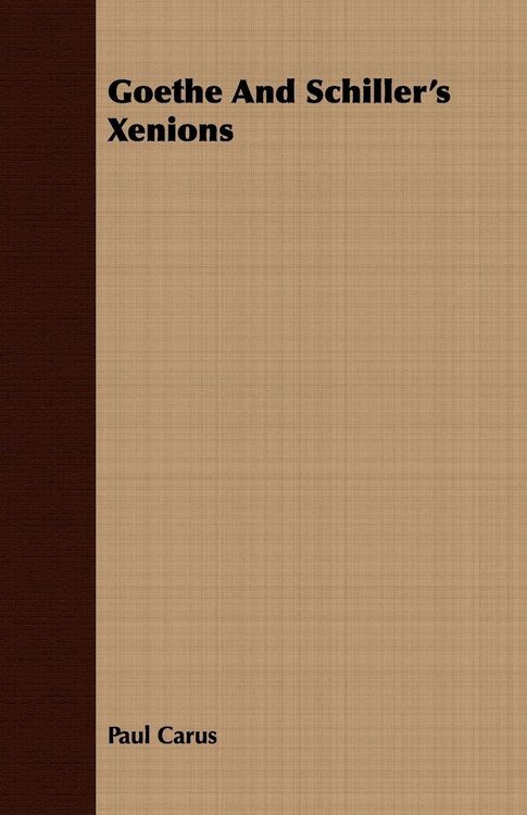 Produktbild: Goethe And Schiller's Xenions