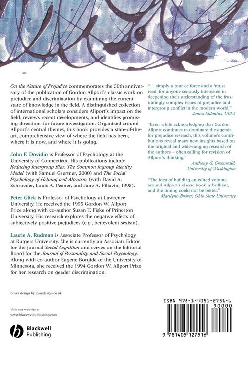 Produktbild: On the Nature of Prejudice