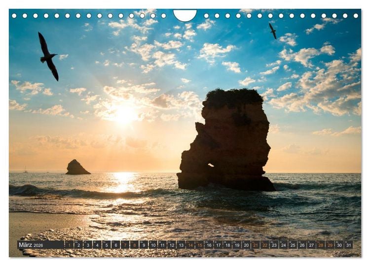 Produktbild: ALGARVE - Urlaub f&uuml;r die Seele (Wandkalender 2026 DIN A4 quer), CALVENDO Monatskalender