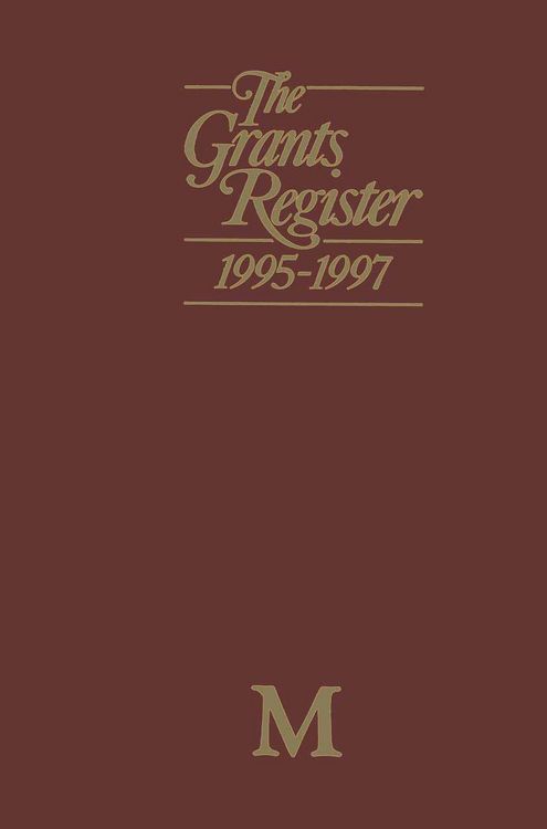 Produktbild: The Grants Register 1995&ndash;1997