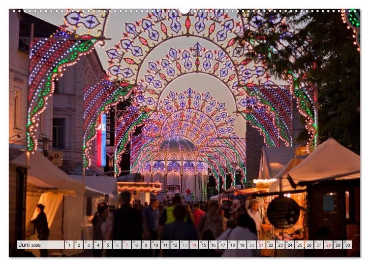 Produktbild: Das Ruhrgebiet bei Nacht (hochwertiger Premium Wandkalender 2026 DIN A2 quer), Kunstdruck in Hochglanz
