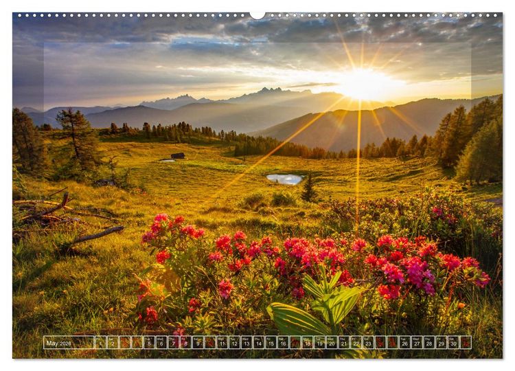 Produktbild: When the sun rises and sets (High Quality Premium Wall Calendar 2026 DIN A2 landscape),CALVENDO 12 Month Wall Calendar