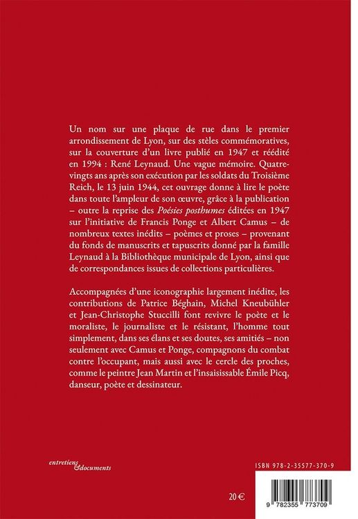 Produktbild: Des mots. Un silence : po&egrave;mes & proses