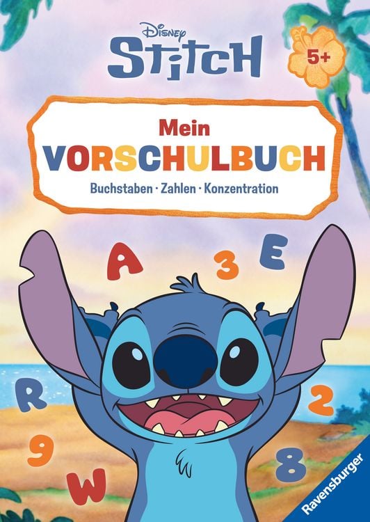 Produktbild: Disney Stitch &ndash; Mein Vorschulbuch: Buchstaben, Zahlen, Konzentration