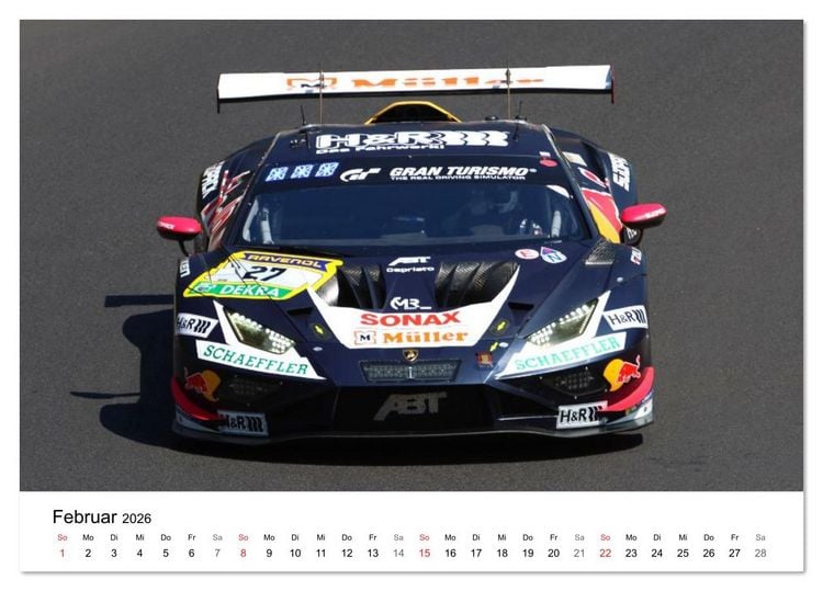 Produktbild: Motorsport aus Sant&rsquo;Agata (Tischkalender 2026 DIN A5 quer), CALVENDO Monatskalender