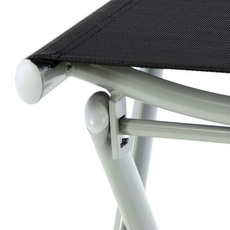 Produktbild: Fußteil zum Aluminiumstuhl, schwarz