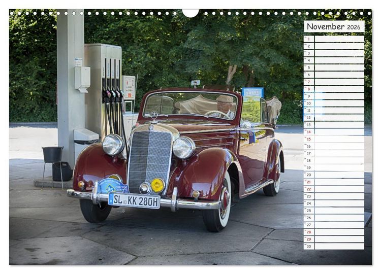 Produktbild: Mercedes Benz 170 Cabriolet (Wandkalender 2026 DIN A3 quer), CALVENDO Monatskalender