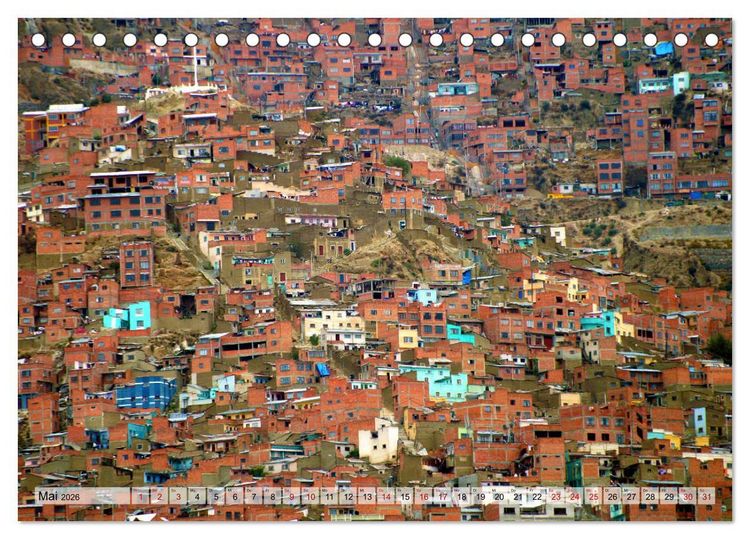 Produktbild: Abenteuer Anden - Peru und Bolivien (Tischkalender 2026 DIN A5 quer), CALVENDO Monatskalender