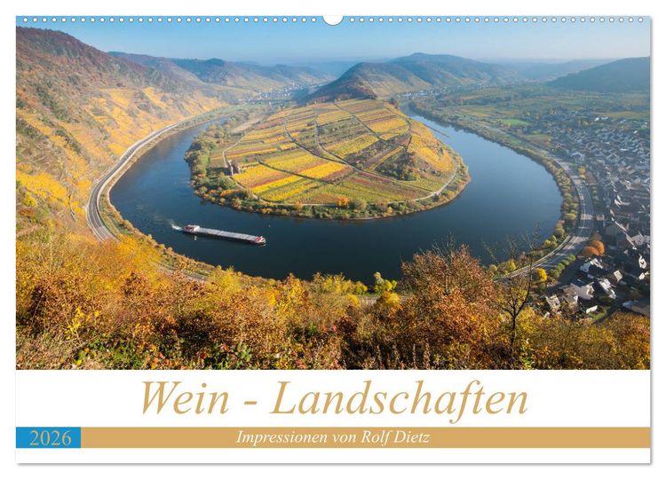 Produktbild: Wein - Landschaften (Wandkalender 2026 DIN A2 quer), CALVENDO Monatskalender