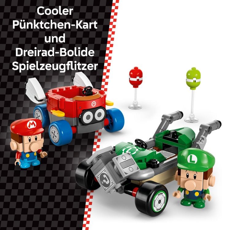Produktbild: LEGO Super Mario: Mario Kart &ndash; Baby Mario vs. Baby Luigi, Spielset 72034