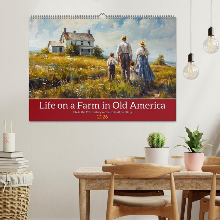 Produktbild: Life on a Farm in Old America (Wall Calendar 2026 DIN A2 landscape), CALVENDO 12 Month Wall Calendar