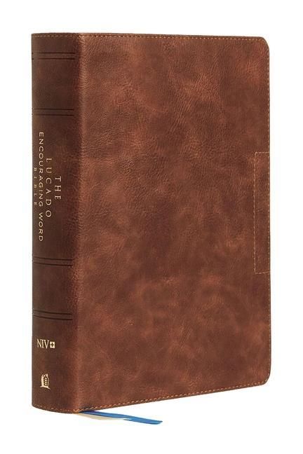 Produktbild: Niv, Lucado Encouraging Word Bible, Brown, Leathersoft, Comfort Print