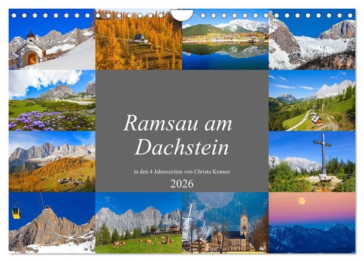Produktbild: Ramsau am Dachstein (Wandkalender 2026 DIN A4 quer), CALVENDO Monatskalender