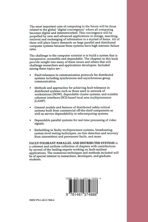 Produktbild: Fault-Tolerant Parallel and Distributed Systems