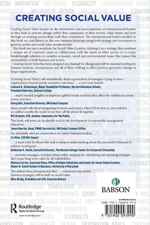 Produktbild: Creating Social Value
