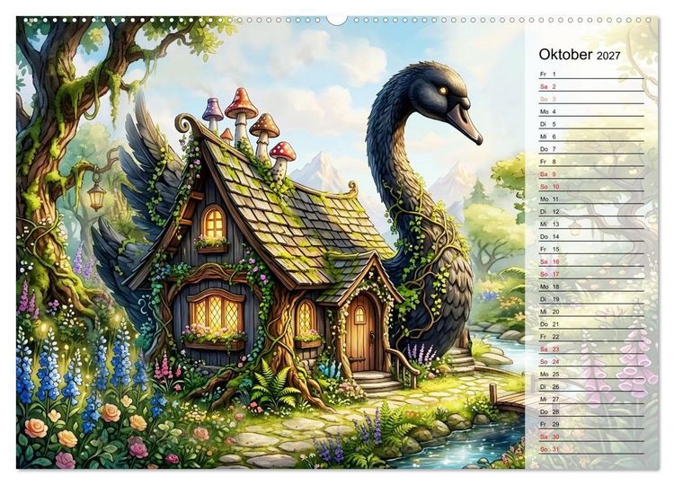 Produktbild: Tierische Fassaden (hochwertiger Premium Wandkalender 2027 DIN A2 quer), Kunstdruck in Hochglanz