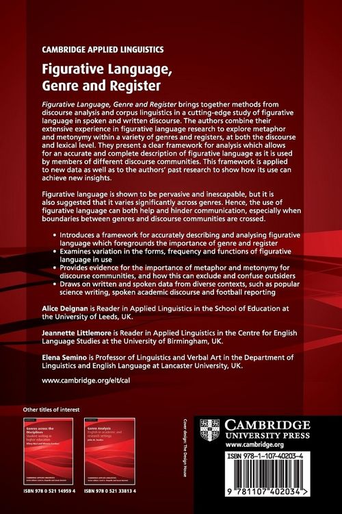 Produktbild: Figurative Language, Genre and Register