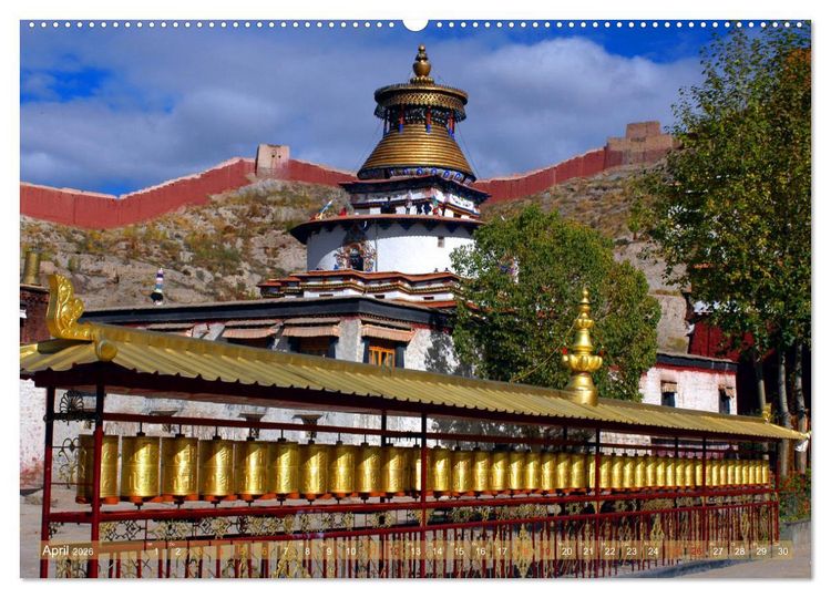Produktbild: Stupas &ndash; Buddhistische Sakralbauten 2026 (hochwertiger Premium Wandkalender 2026 DIN A2 quer), Kunstdruck in Hochglanz
