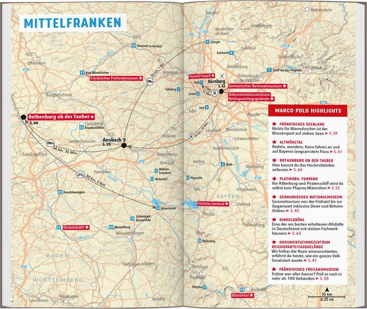 Produktbild: MARCO POLO Reisef&uuml;hrer Franken, N&uuml;rnberg, W&uuml;rzburg, Bamberg