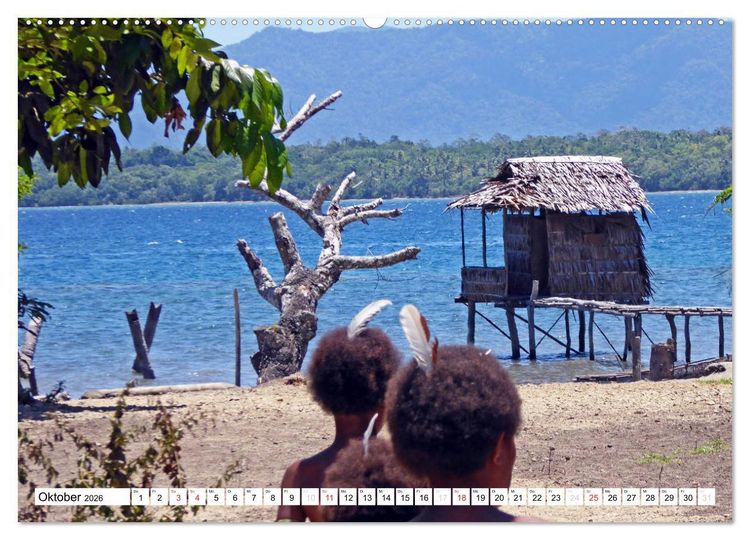 Produktbild: Papua-Neuguinea Geheimnisvolle Inselwelt (Wandkalender 2026 DIN A2 quer), CALVENDO Monatskalender