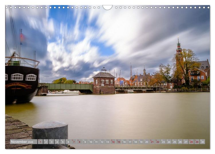 Produktbild: Ein Blick auf Leer (Ostfriesland) (Wandkalender 2026 DIN A3 quer), CALVENDO Monatskalender
