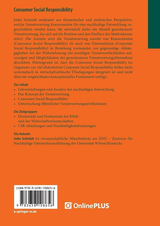 Produktbild: Consumer Social Responsibility