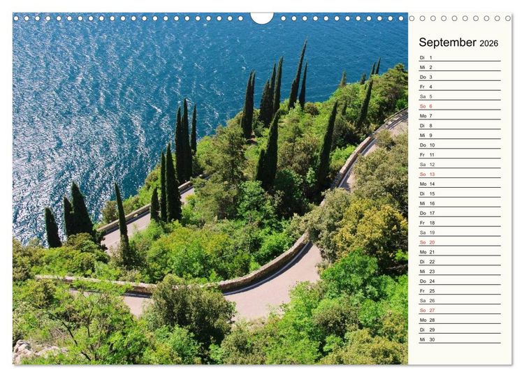 Produktbild: Gardasee (Wandkalender 2026 DIN A3 quer), CALVENDO Monatskalender