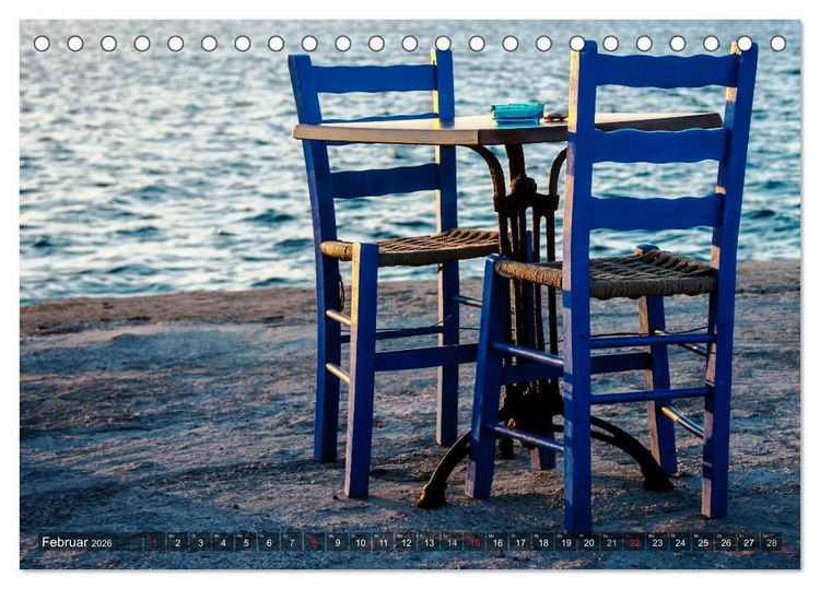 Produktbild: Griechische Momente (Tischkalender 2026 DIN A5 quer), CALVENDO Monatskalender
