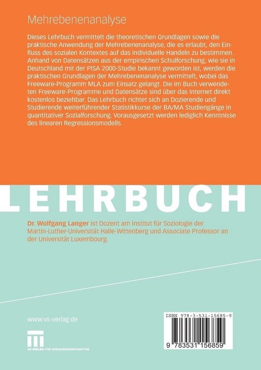 Produktbild: Mehrebenenanalyse