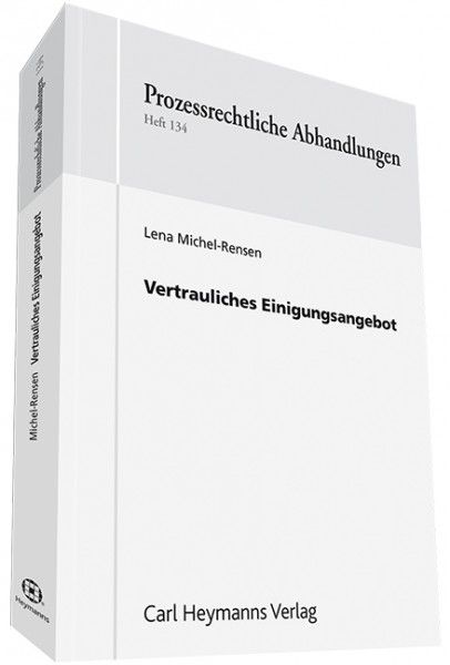 Produktbild: Vertrauliches Einigungsangebot
