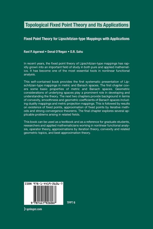 Produktbild: Fixed Point Theory for Lipschitzian-type Mappings with Applications