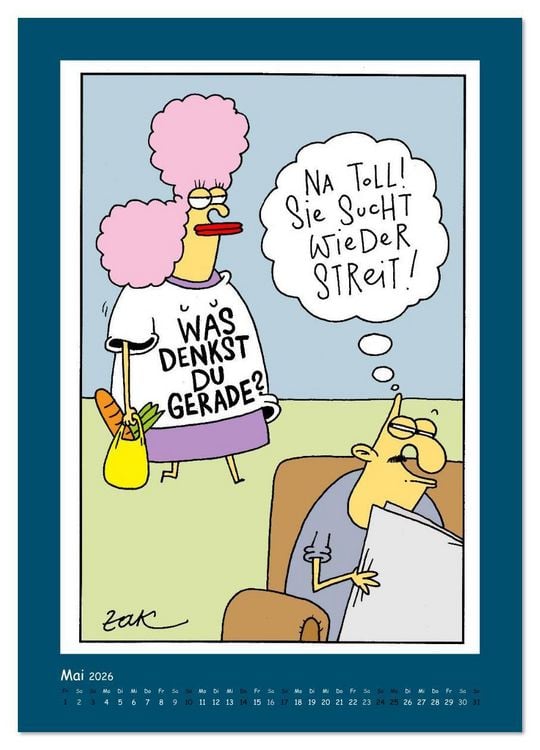 Produktbild: Na Toll! Comics von Martin Zak (Wandkalender 2026 DIN A3 hoch), CALVENDO Monatskalender