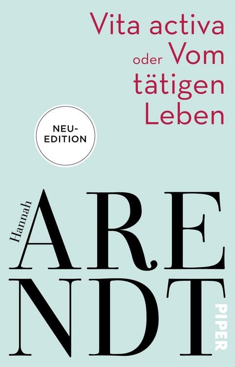 Produktbild: Vita activa oder Vom t&auml;tigen Leben