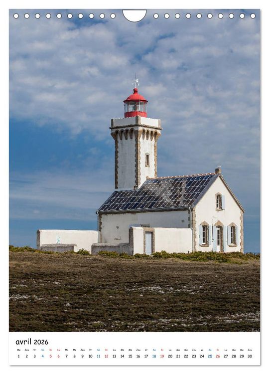 Produktbild: Phares Bretons (Calendrier mural 2026 DIN A4 horizontal), CALVENDO calendrier mensuel