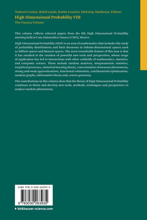 Produktbild: High Dimensional Probability VIII