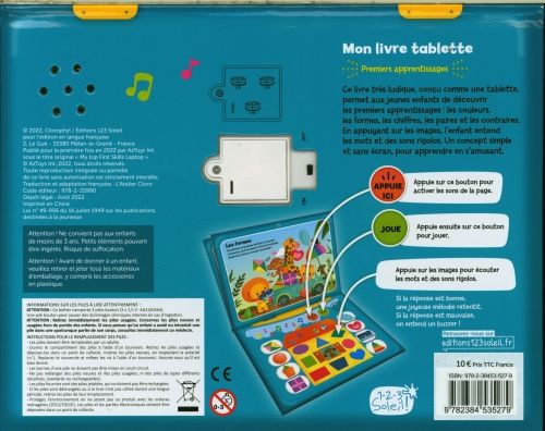 Produktbild: Mon livre tablette : premiers apprentissages